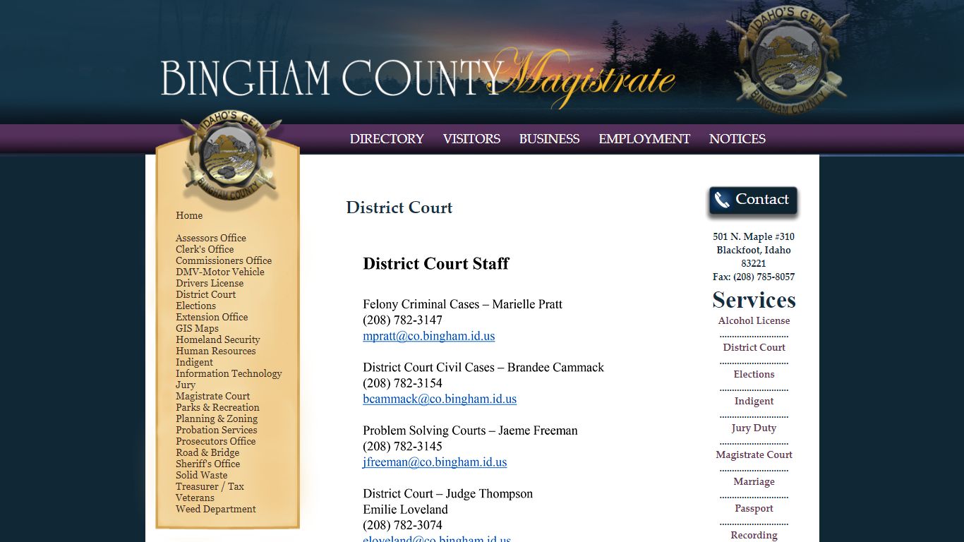 District Court - Bingham County, Idaho